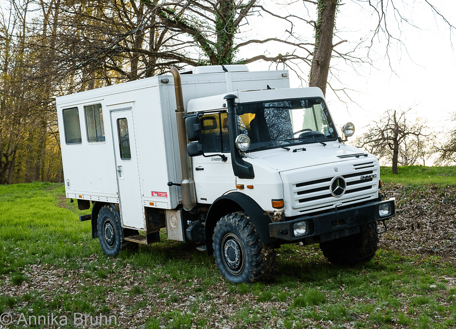 Unimog im Garten